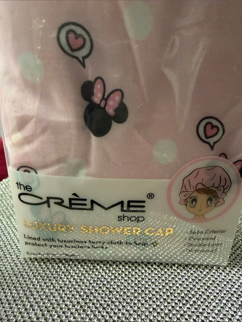 Disney Minnie Mouse Pink Shower Cap for Kids. 🆕